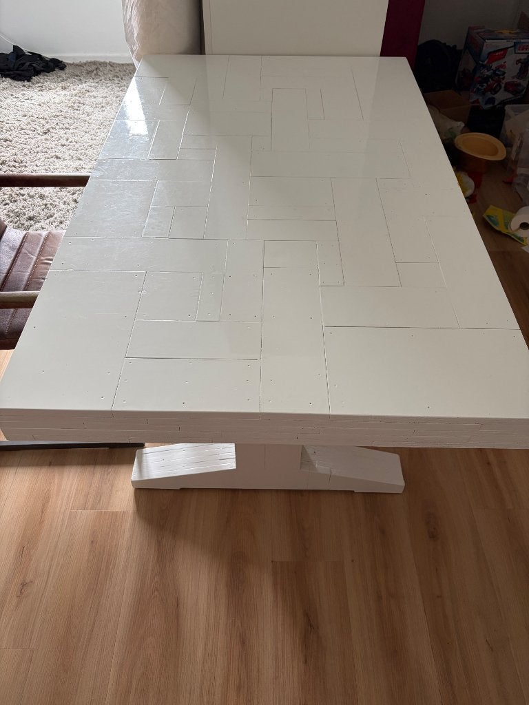 Eettafel Piet Hein Eek stijl, Ophalen, Gebruikt, 100 tot 150 cm, Piet Hein Eek