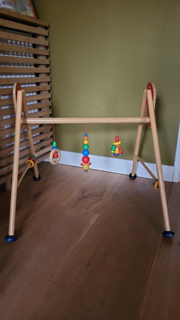 Vintage / Retro Babygym - Hout - Waldorf, Kinderen en Baby's, Speelgoed | Babyspeelgoed, Ophalen, Gebruikt, Babygym