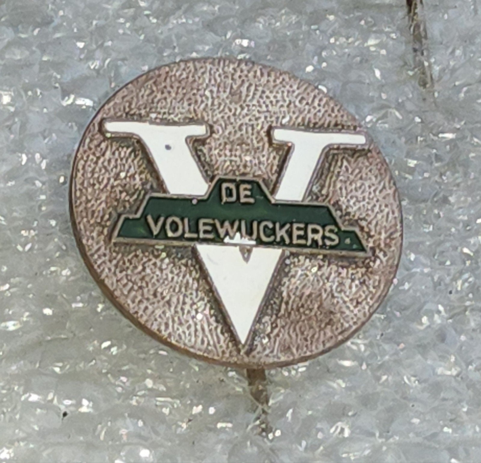 Vintage Speldje 'De Volewijckers', Ophalen of Verzenden, Gebruikt, Sport, Speldje of Pin