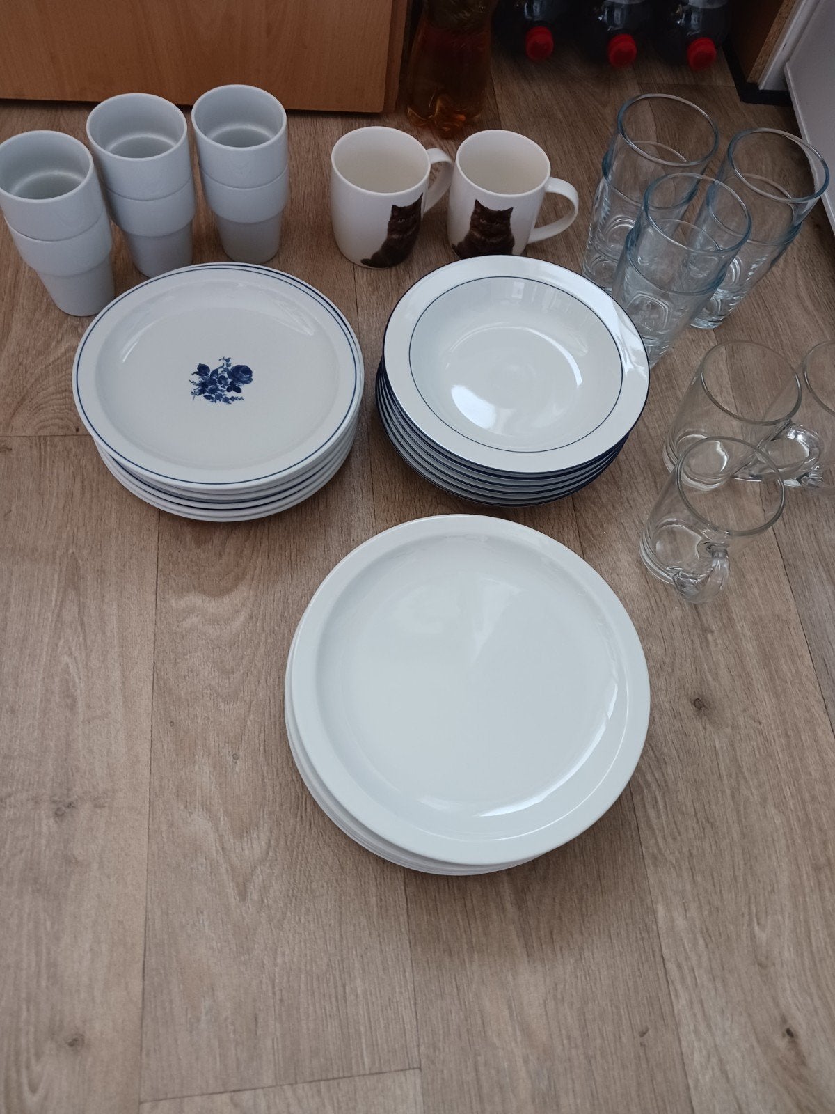 Partij serviesgoed, Ophalen, Glas of Glazen, Gebruikt, Glas