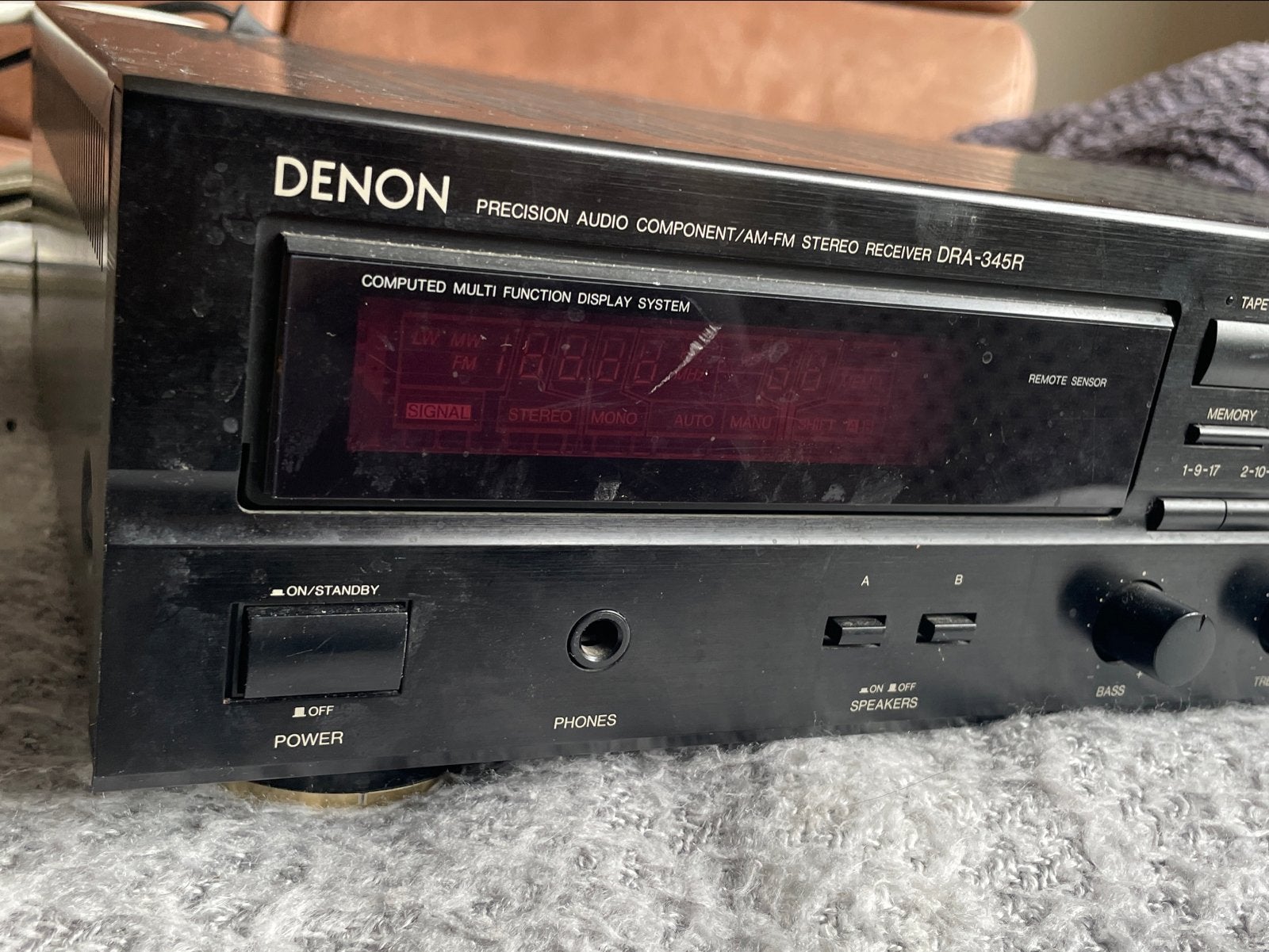 Denon DRA-345R Stereo Receiver - versterker, Ophalen, Gebruikt, Denon, 60 tot 120 watt