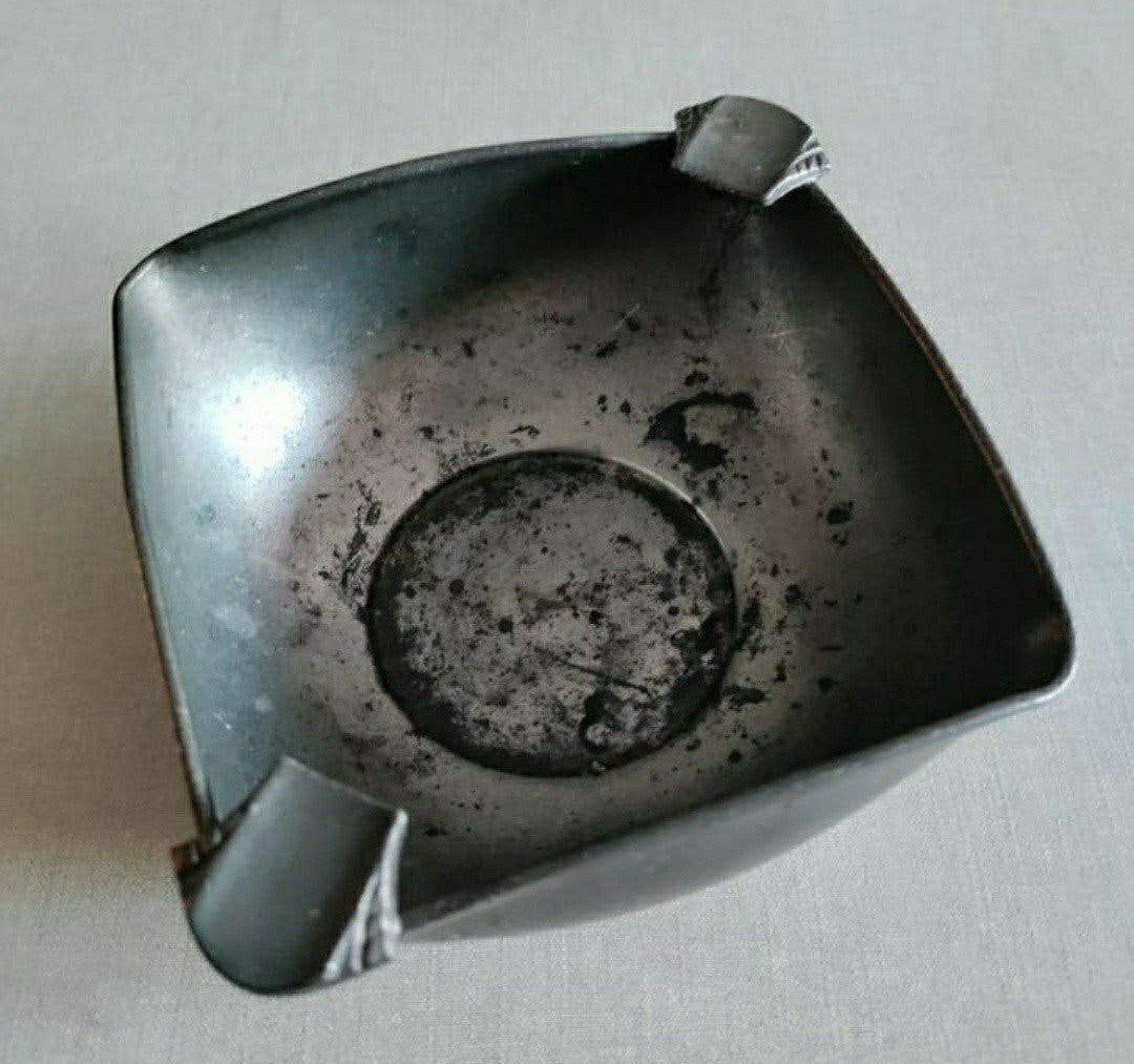 ASBAK,vierkant,Tin,Royal DAALDEROP Holland,asbakje, Antiek en Kunst, Ophalen of Verzenden