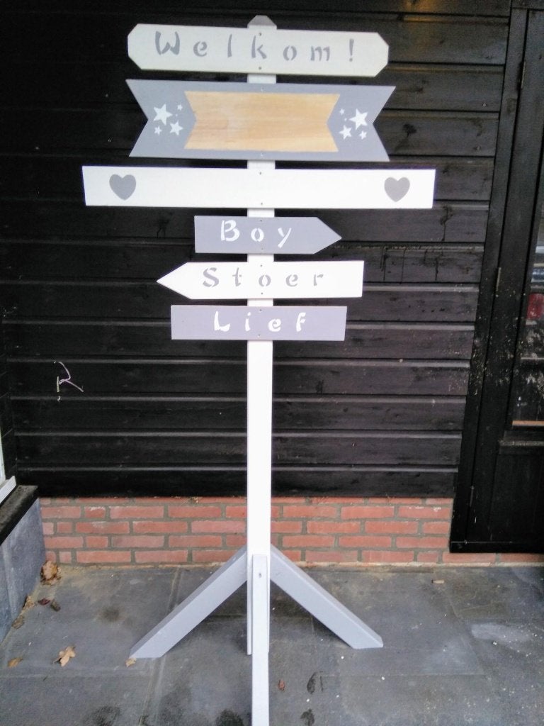 Te Huur: Geboortebord/Babybord Jongen, Ophalen, Gebruikt, Geboorte of Huwelijk