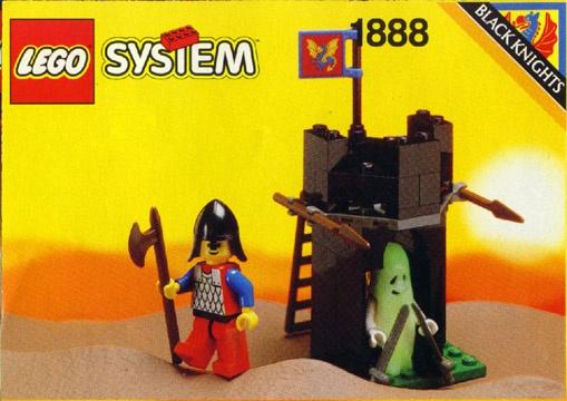 Lego Castle Black Knights 1888 Guard Shack, Lego, Compleet, Ophalen of Verzenden, Zo goed als nieuw