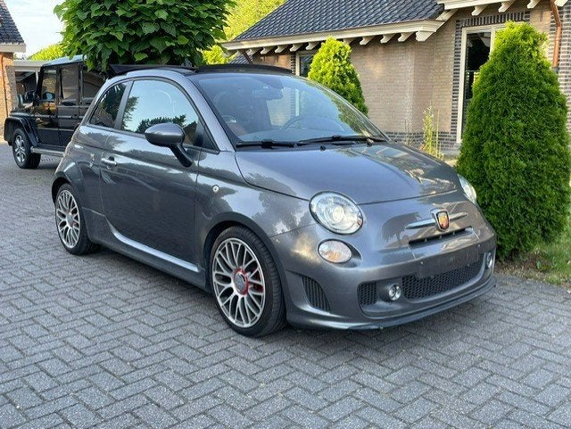 Fiat 500 C ABARTH 595 TURISMO AUTO LEDER 118 kw, Automaat, Cabriolet, 1368 cc, Zilver of Grijs
