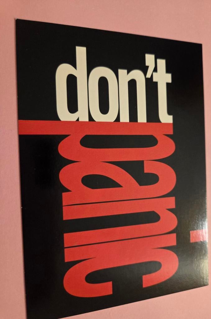 Don't panic, Verzenden, 1980 tot heden, Ongelopen, Overige thema's