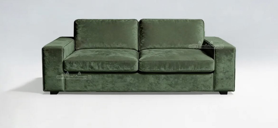 Twee Ikea Kivik 3 zits banken met nieuwe witte hoezen, Huis en Inrichting, Ophalen, Gebruikt, Stof