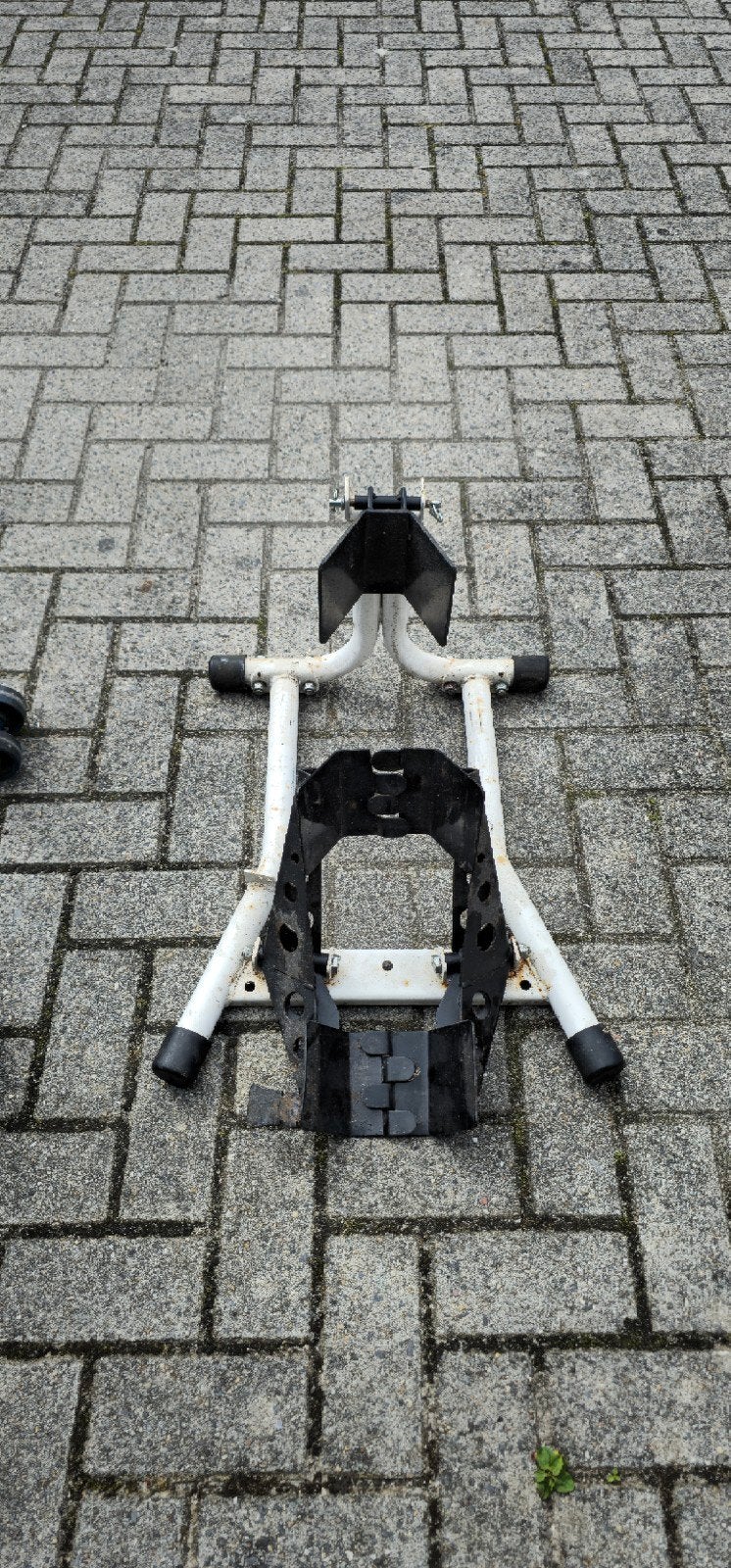 Motorfiets voorwiel stander, Ophalen, Gebruikt