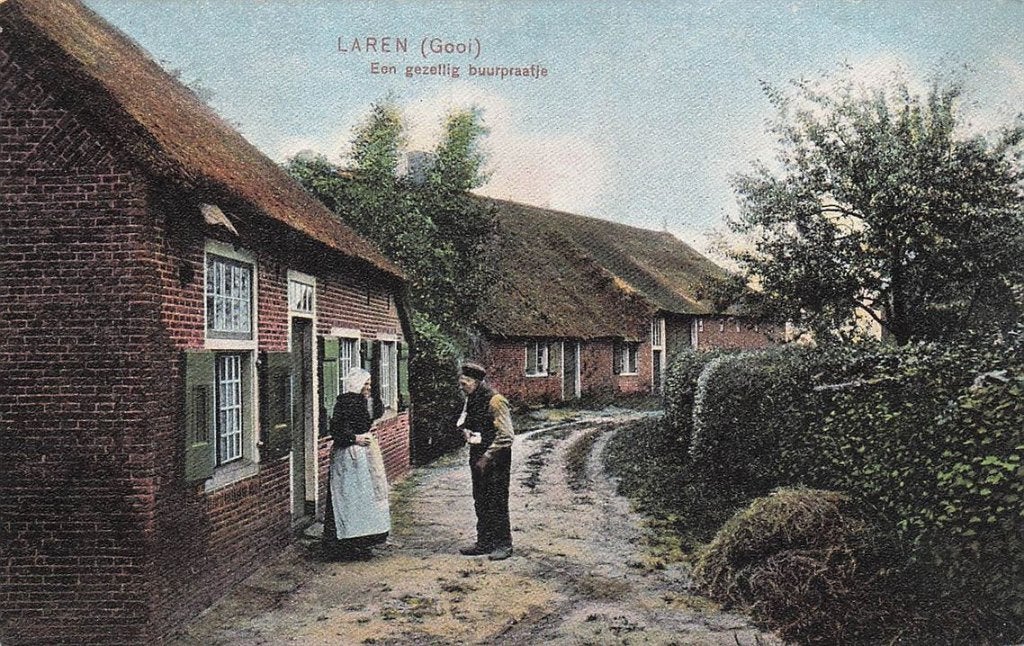 703-009-047 Laren (Gooi) Een gezellig Buurpraatje, Verzenden, Voor 1920, Noord-Holland