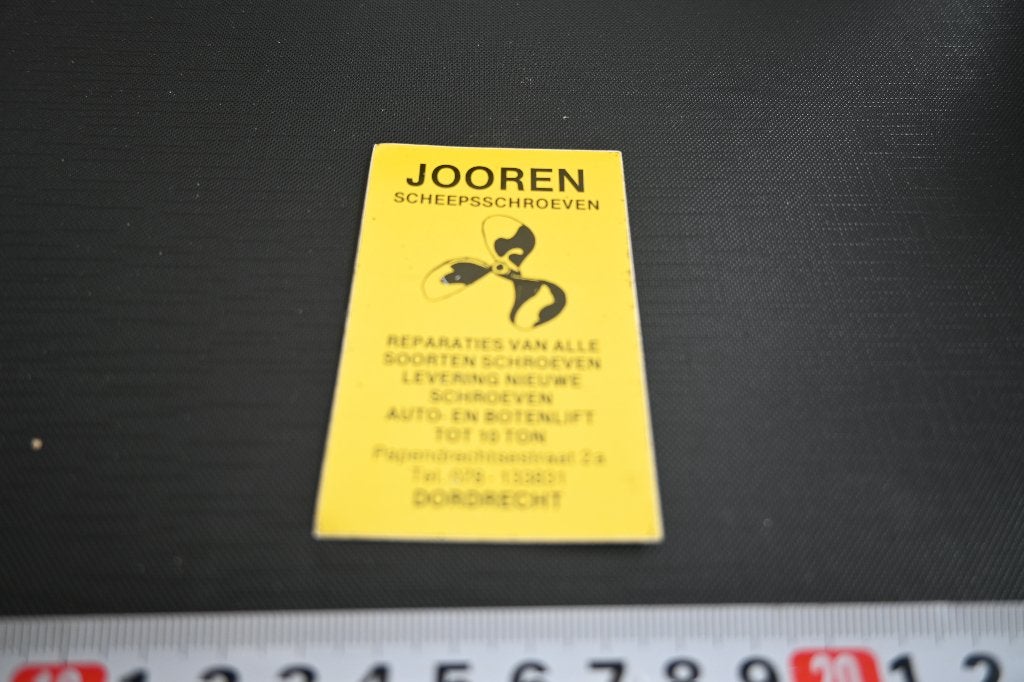 sticker Dordrecht Jooren Scheepsschroeven  JB673 *, Verzamelen, Ophalen, Zo goed als nieuw