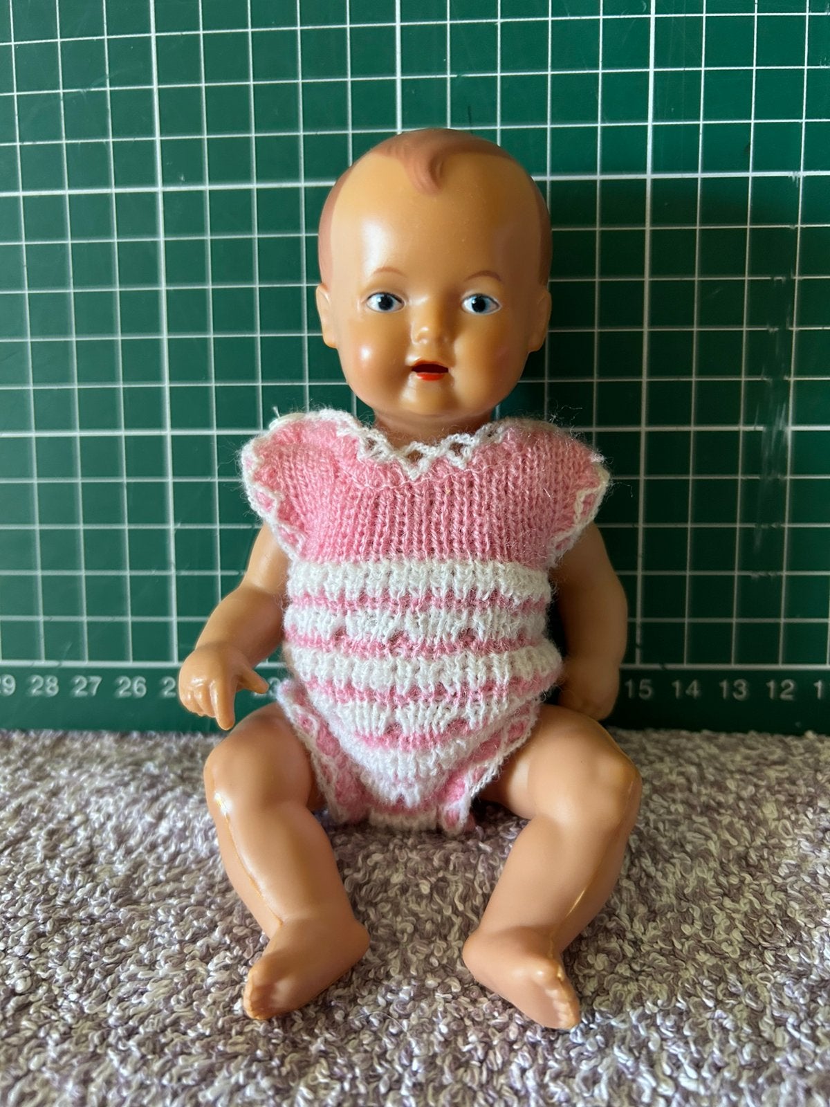 Vintage Tortulon Schildkröt “ Baby Puppe“.  16, Ophalen of Verzenden, Zo goed als nieuw, Pop