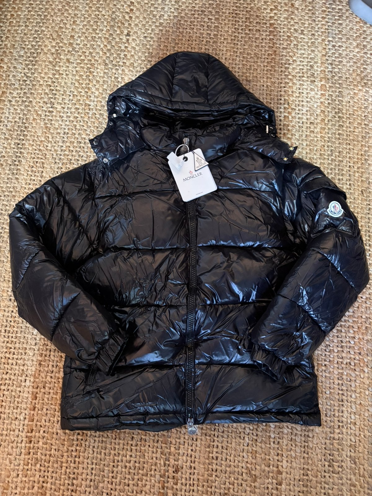 Moncler maya winterjas, Kleding | Heren, Jassen | Winter, Verzenden, Zo goed als nieuw, Maat 52/54 (L), Zwart