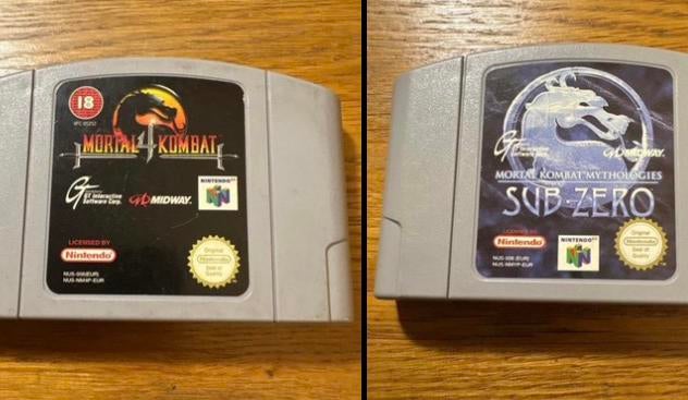 Mortal Kombat 4 & Mortal Kombat Mythologies voor Nintendo 64, Spelcomputers en Games, Games | Nintendo 64, Vanaf 18 jaar, Vechten