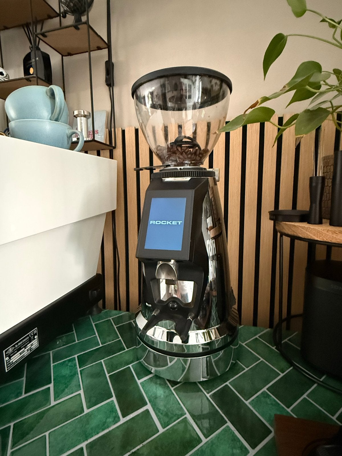 Rocket Espresso Spluga elite Koffiemolen - Zo goed als nieuw, Witgoed en Apparatuur, Ophalen, Overige modellen, 10 kopjes of meer