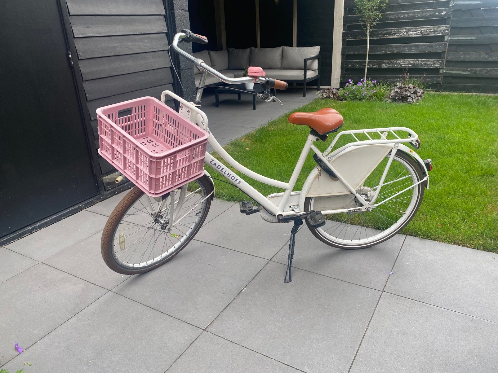 Meisjesfiets 26 inch, Terugtraprem, Gebruikt, Handrem, Ophalen