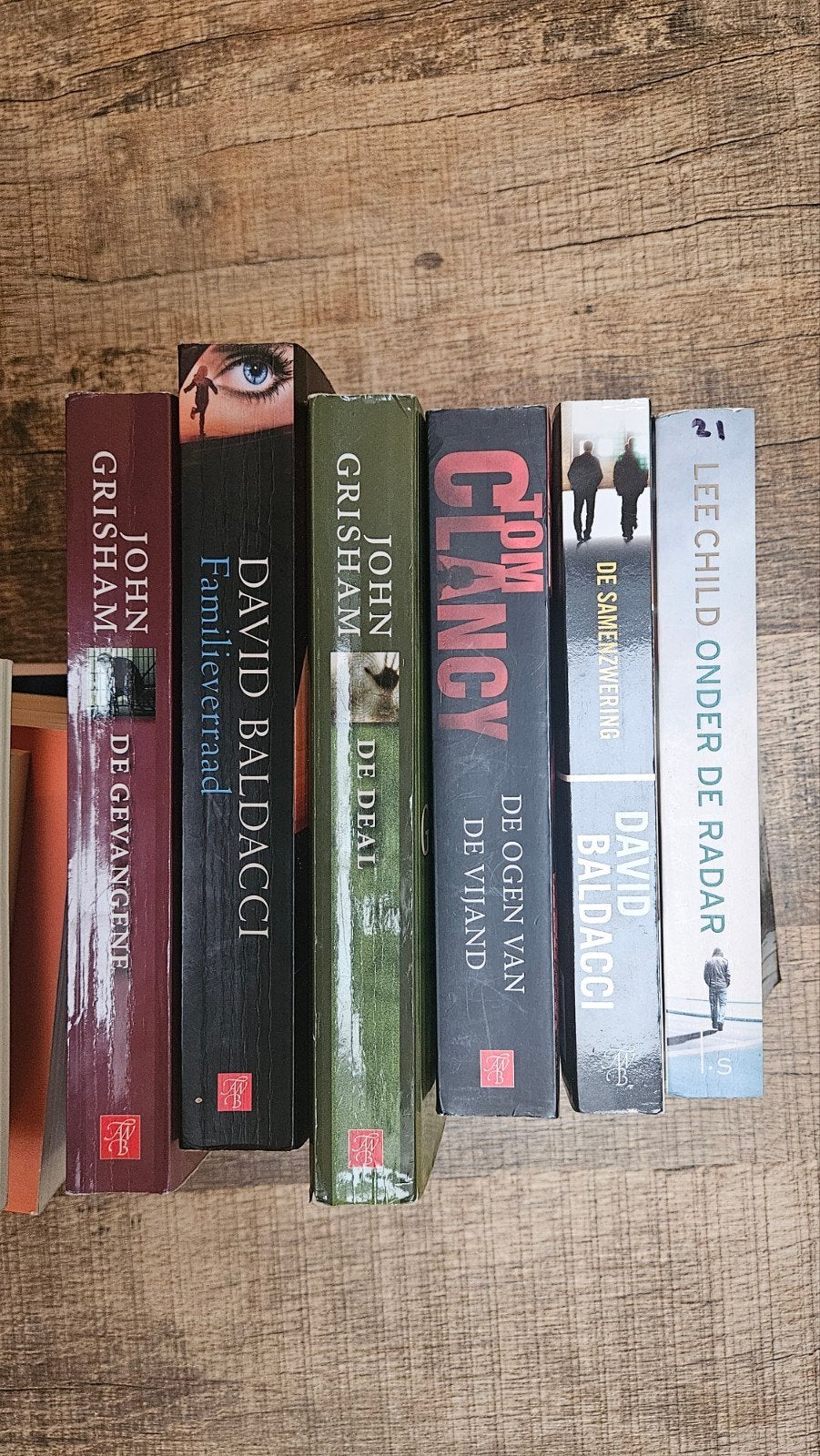 Spannende Thrillers: Grisham,  Baldacci, Clancy, Ophalen of Verzenden, Gelezen, John Grisham, David Baldacci, Tom Clancy, Lee Child