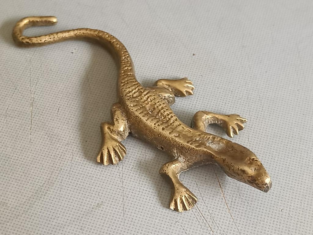 Koperen Salamander 12 cm, Ophalen of Verzenden, Koper