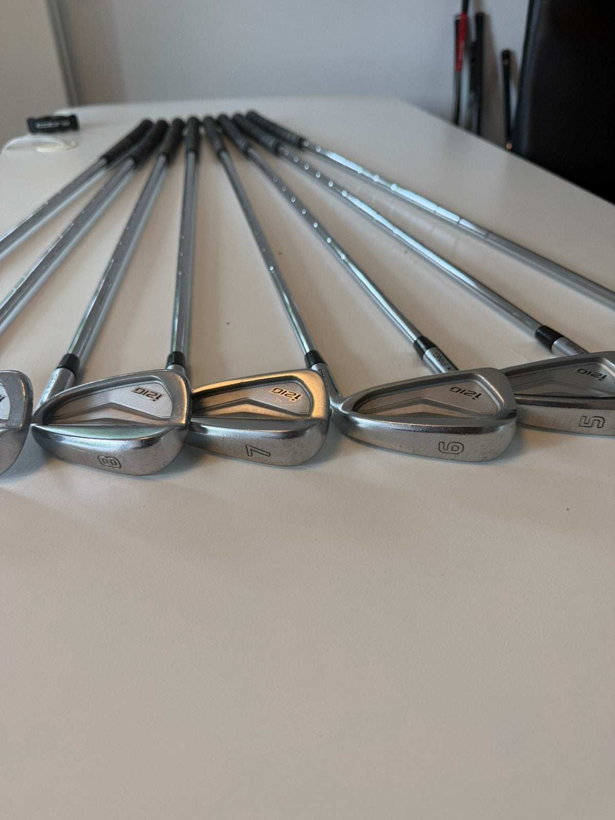 Ping i210 ijzerset - PW-3 - s flex staal - testen ok!, Sport en Fitness, Golf, Ping, Set, Gebruikt, -