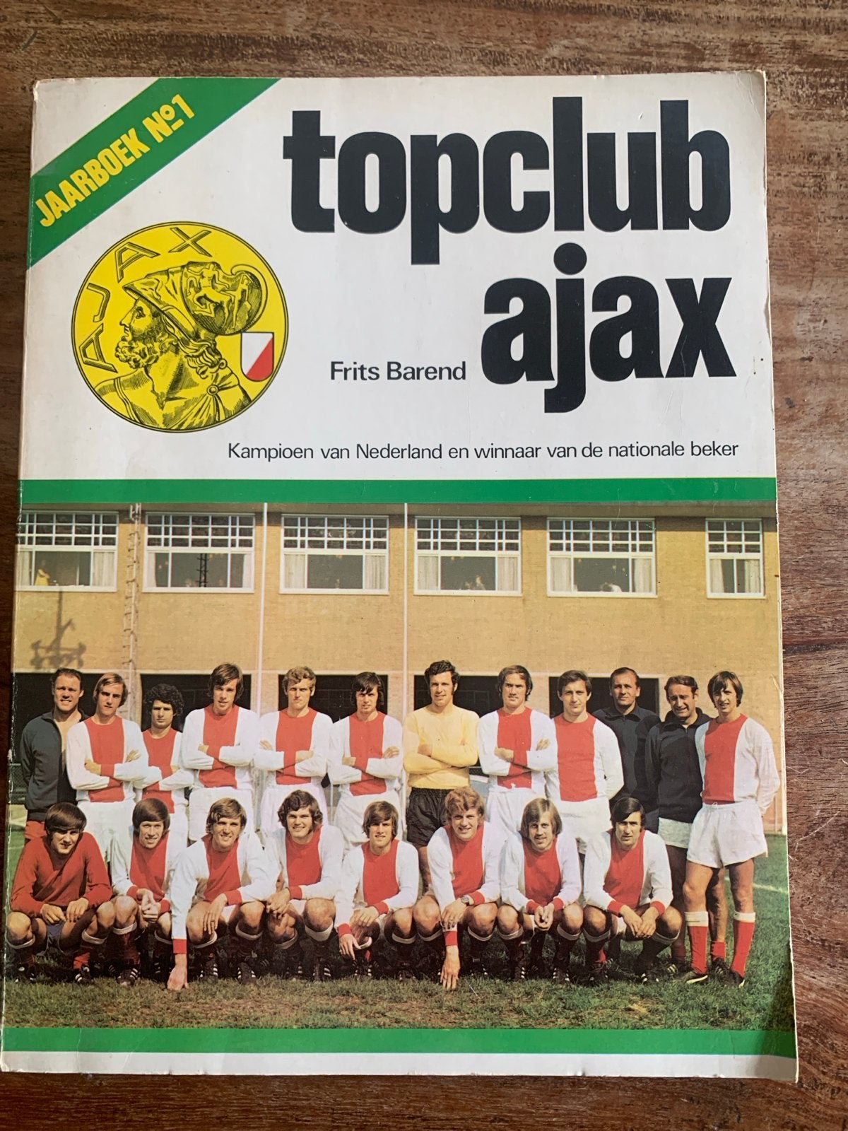 Topclub Ajax Jaarboek No.1 - Frits Barend (1970), Ophalen of Verzenden, Gelezen, Balsport