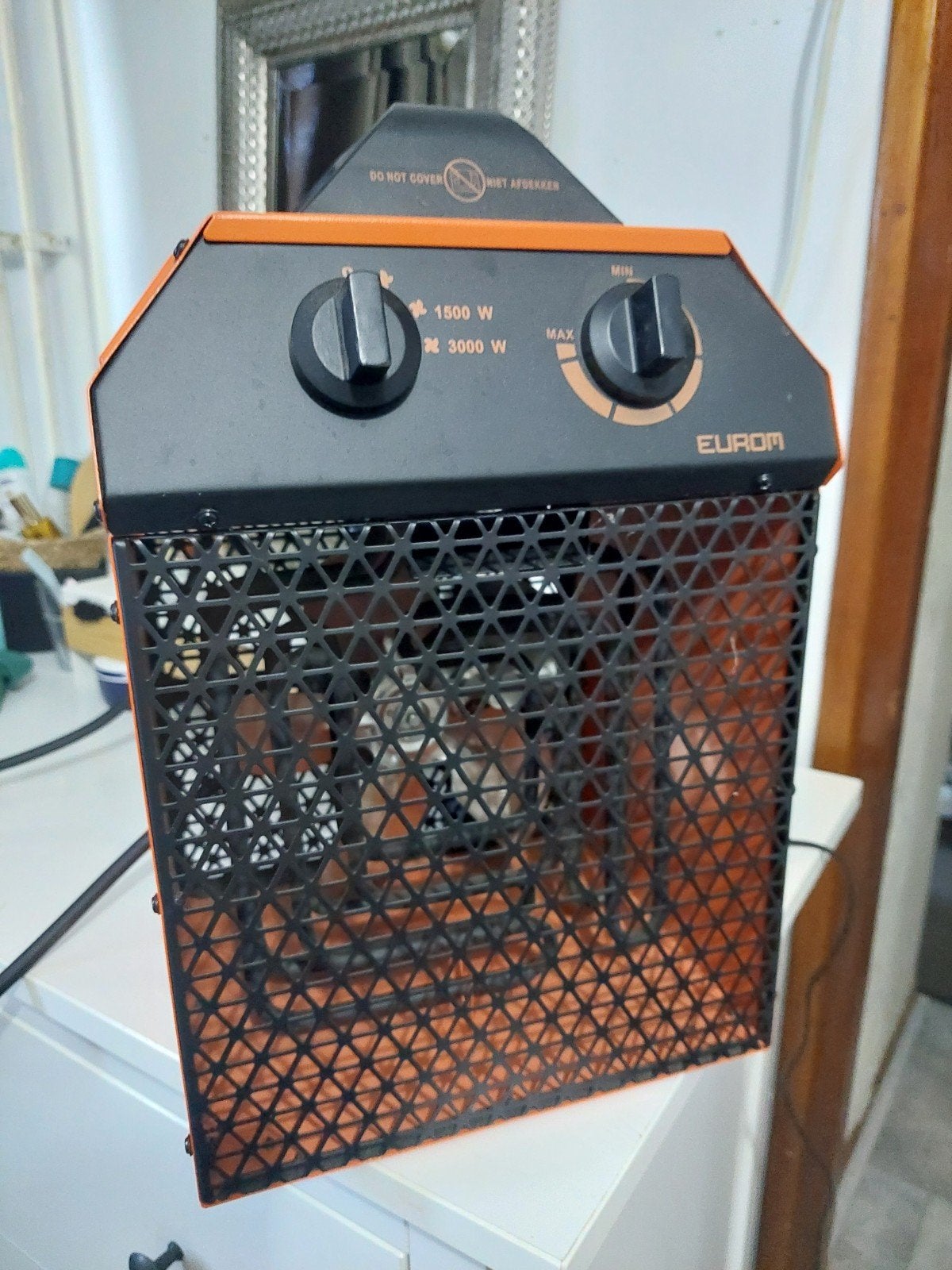 Eurom EK Delta 3000 elektrische werkplaatskachel, Huis en Inrichting, Kachels, Ophalen, Overige soorten, Elektrisch, Zo goed als nieuw
