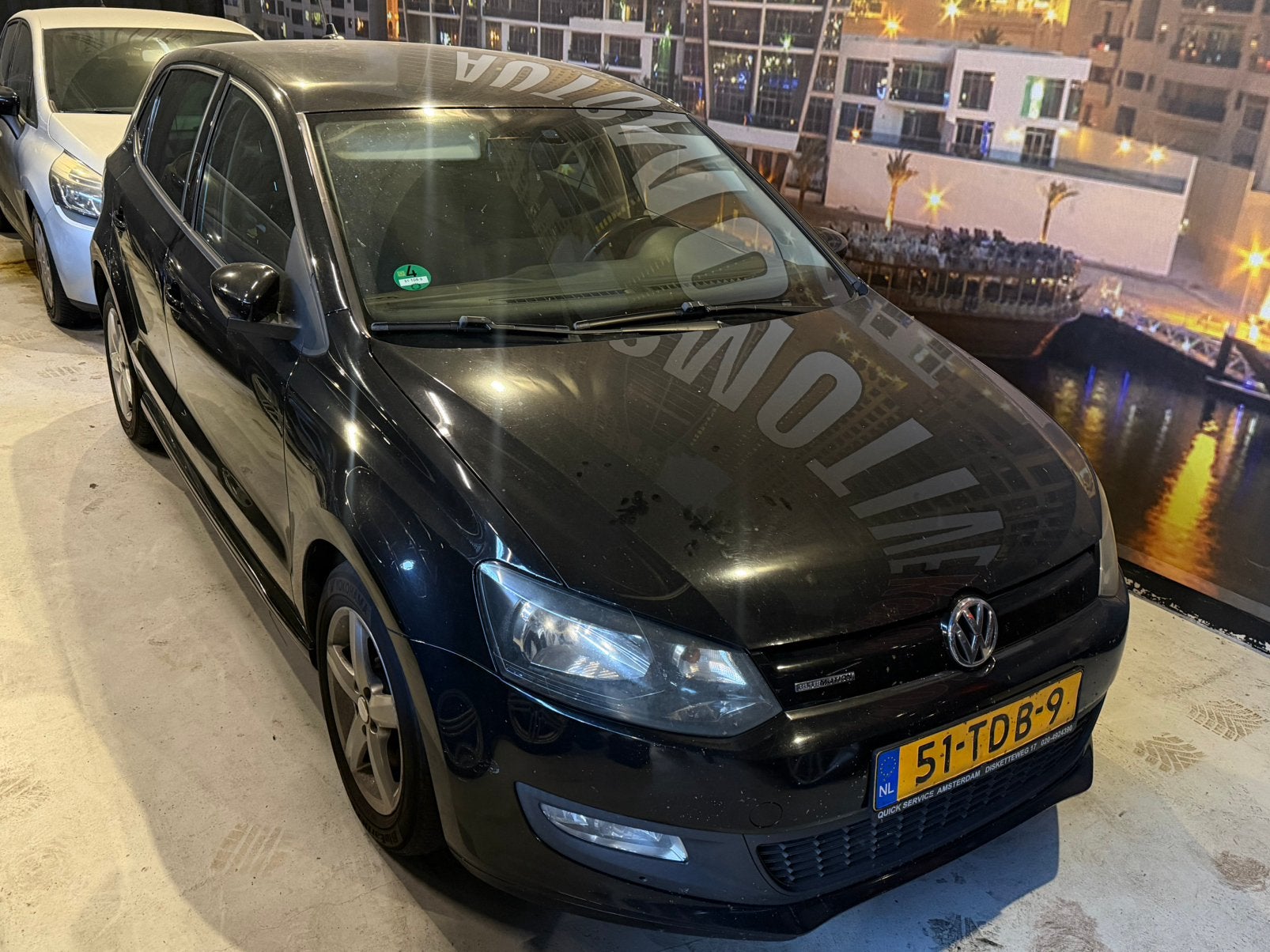 Volkswagen Polo 1.2 TDI 55KW BM 2012 EURO5 CLIMA NAVI 2KEYS, Stof, 74 pk, Zwart, 1199 cc