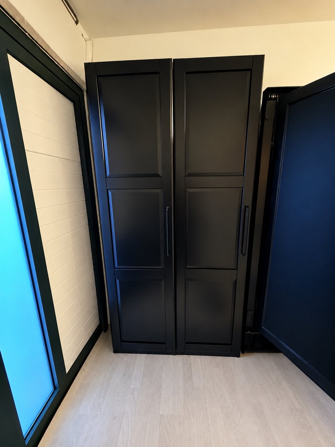4 Zwarte IKEA pax kasten, “oud” model, Ophalen, Overige materialen, Gebruikt, 200 cm of meer