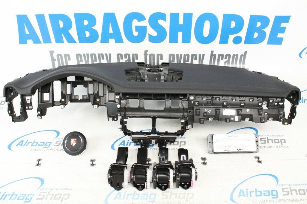 Airbag set Dashboard met grijs stiksels Porsche Cayenne, Gebruikt, Ophalen of Verzenden