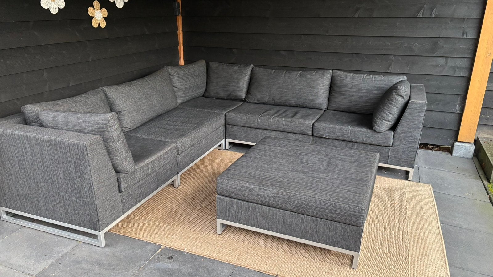 Loungeset buiten, Tuin en Terras, Tuinsets en Loungesets, Ophalen, Gebruikt, Bank