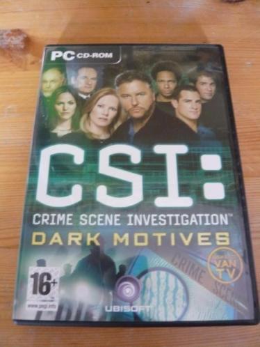 CSI PC CD-ROM - Dark Motives interactief detective avontuur, Avontuur en Actie, 1 speler, Eén computer, Ophalen of Verzenden