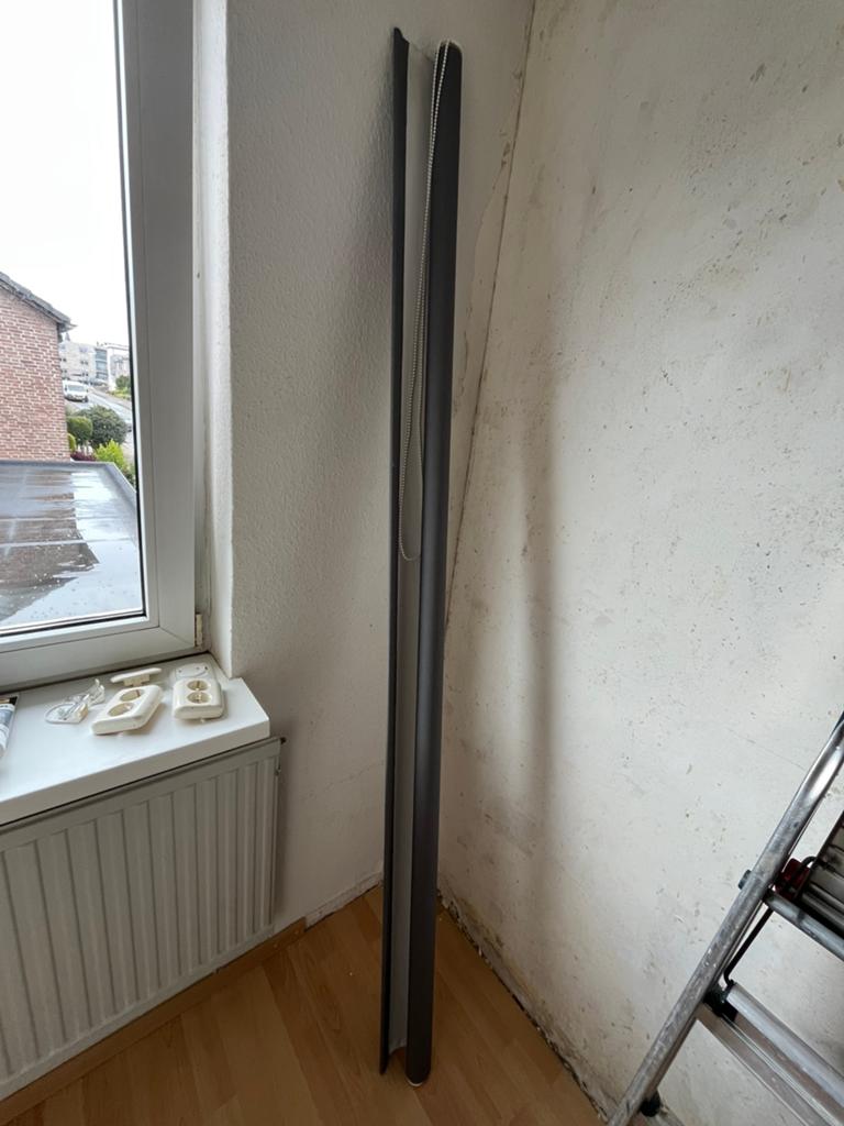 Grijs rolgordijn - 210 cm breed, Ophalen, Gebruikt, 200 cm of meer, Grijs