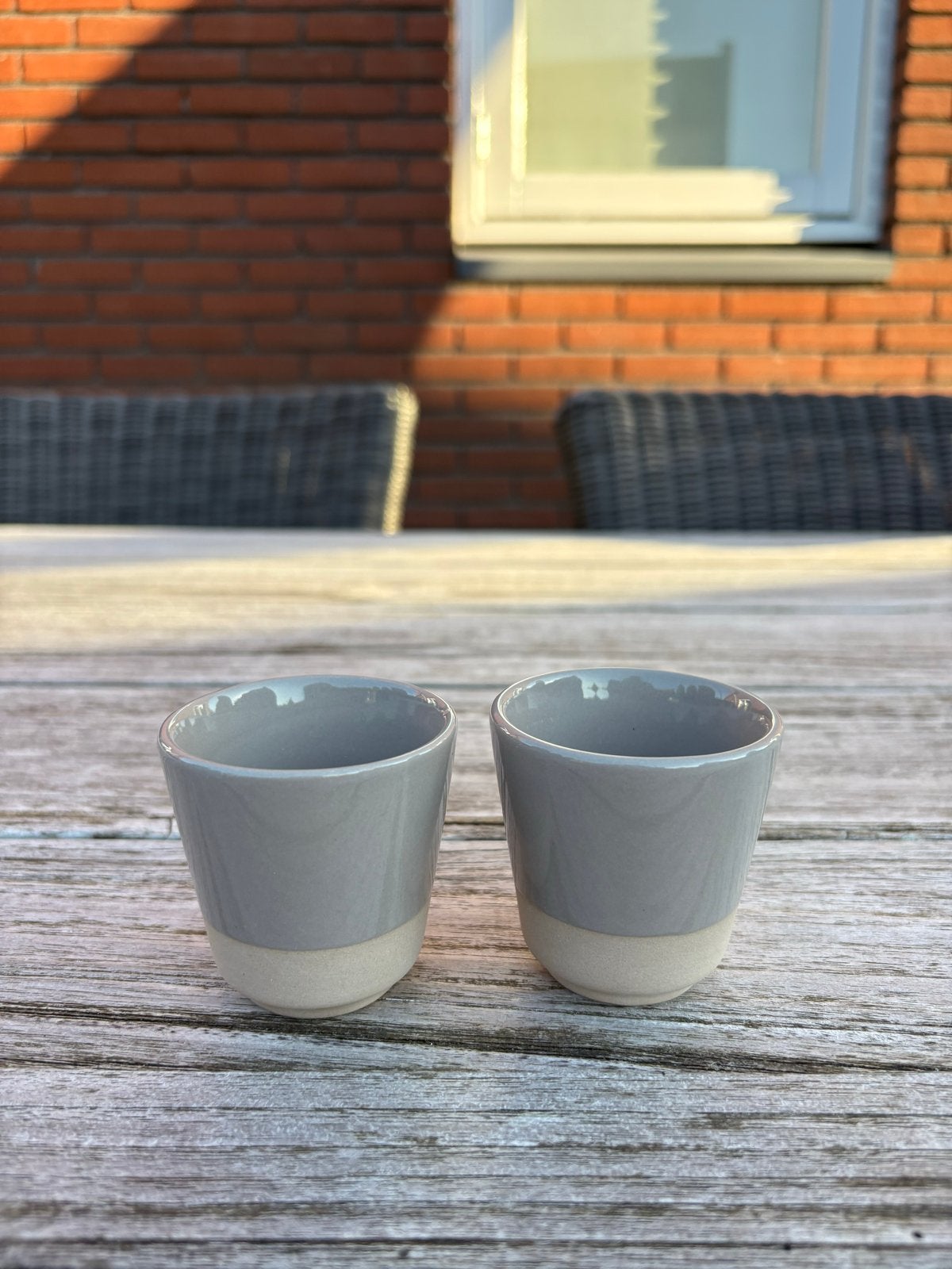 Nieuw! Set van 2 espresso kopjes, Huis en Inrichting, Keuken | Servies, Steen, Overige merken, Nieuw, Ophalen of Verzenden