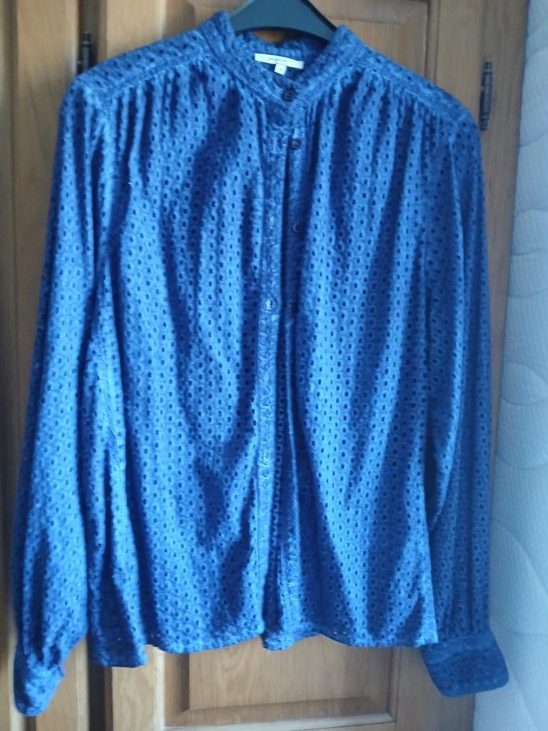 Mooie blauwe blouse van Sandwich in maat 38., Blauw, Zo goed als nieuw, Sandwich, Ophalen