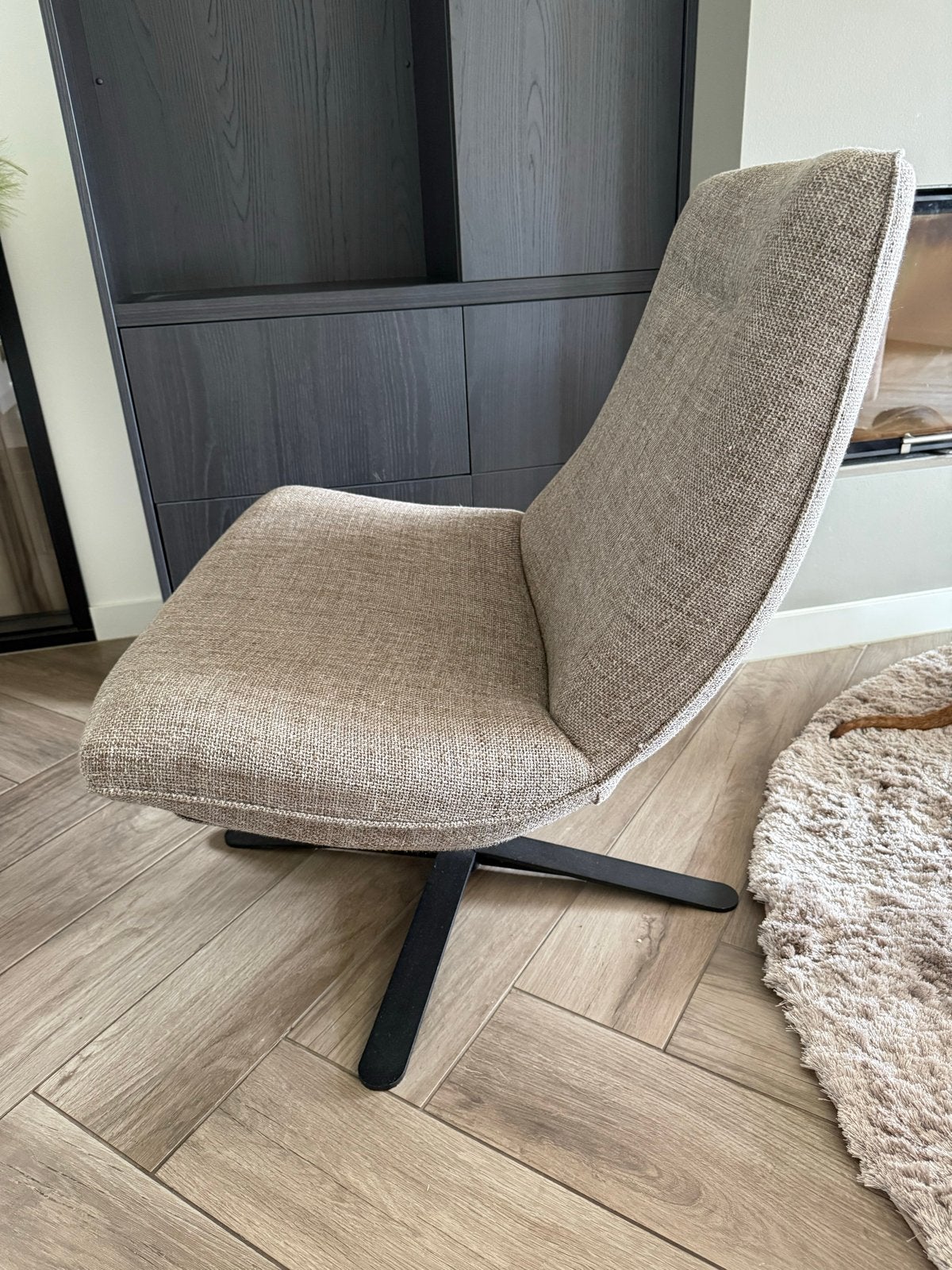 Complete Woonkamerset: Loungebank, Salontafel, Fauteuils, Po, Twee, Overige kleuren, Ophalen of Verzenden, Zo goed als nieuw