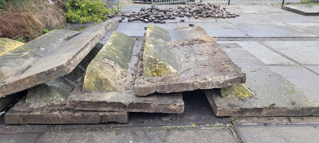 Betonnen stelconplaten met Rib