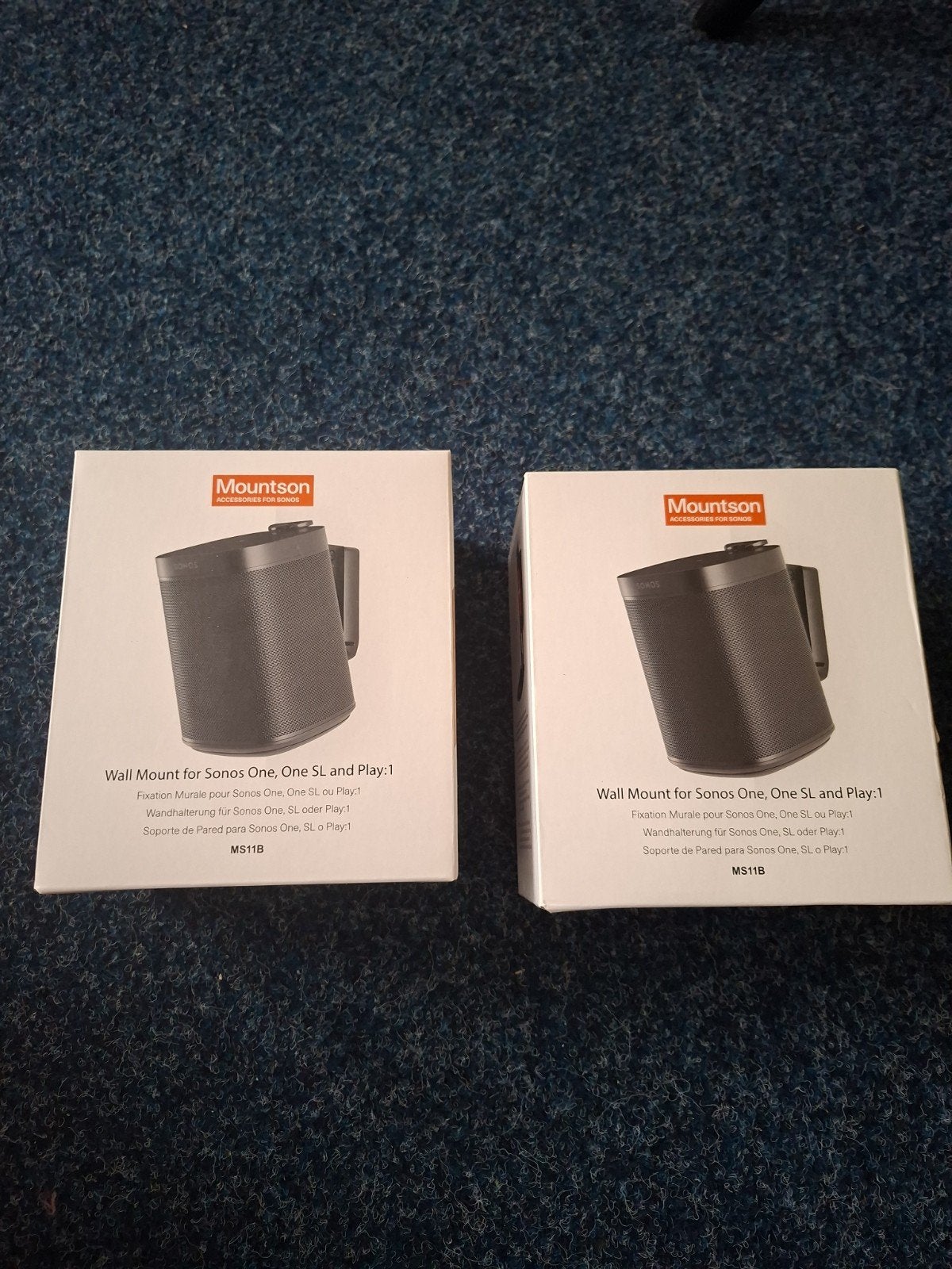 2x Mountson Muurbeugels voor Sonos Play:1 / One (Nieuw), Overige merken, Inclusief muurbeugels, Overige typen, Nieuw