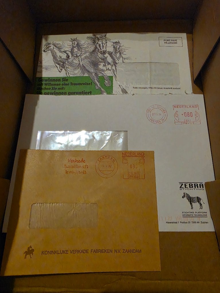 collectie enveloppen en poststukken met paarden(logo's), Ophalen of Verzenden, Gebruikt