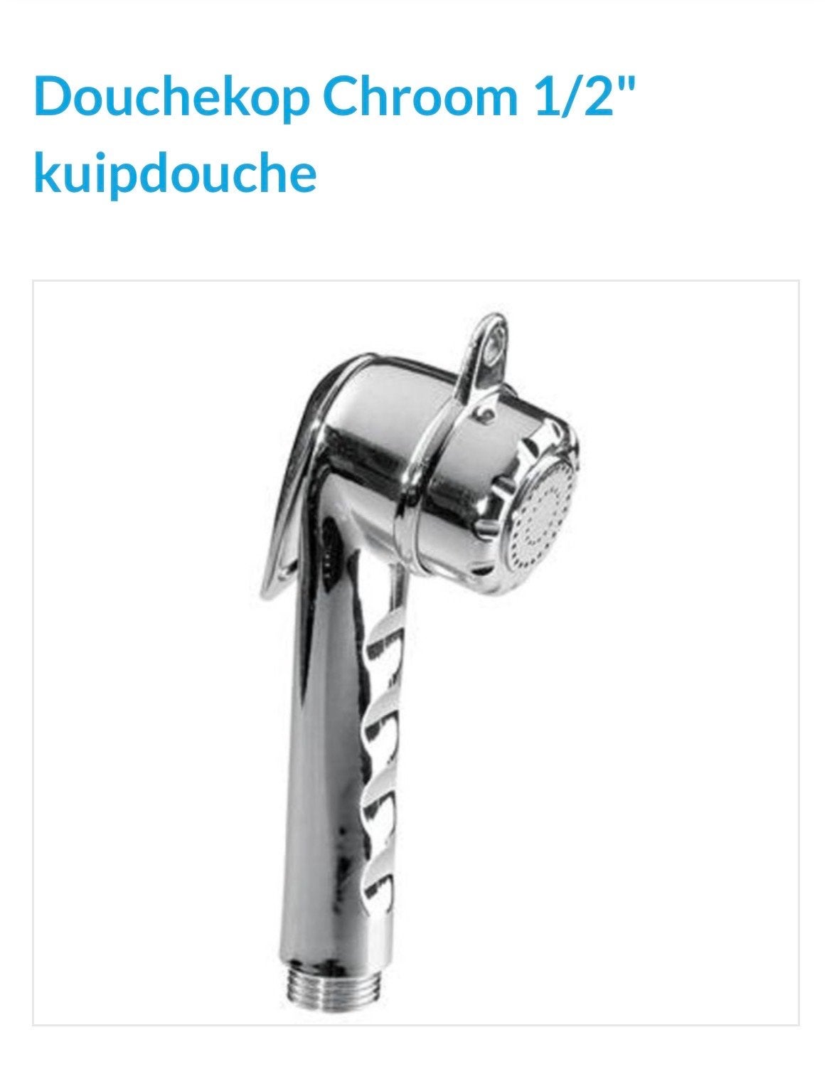 Douchekop Chroom 1/2" kuipdouche, Ophalen of Verzenden, Nieuw