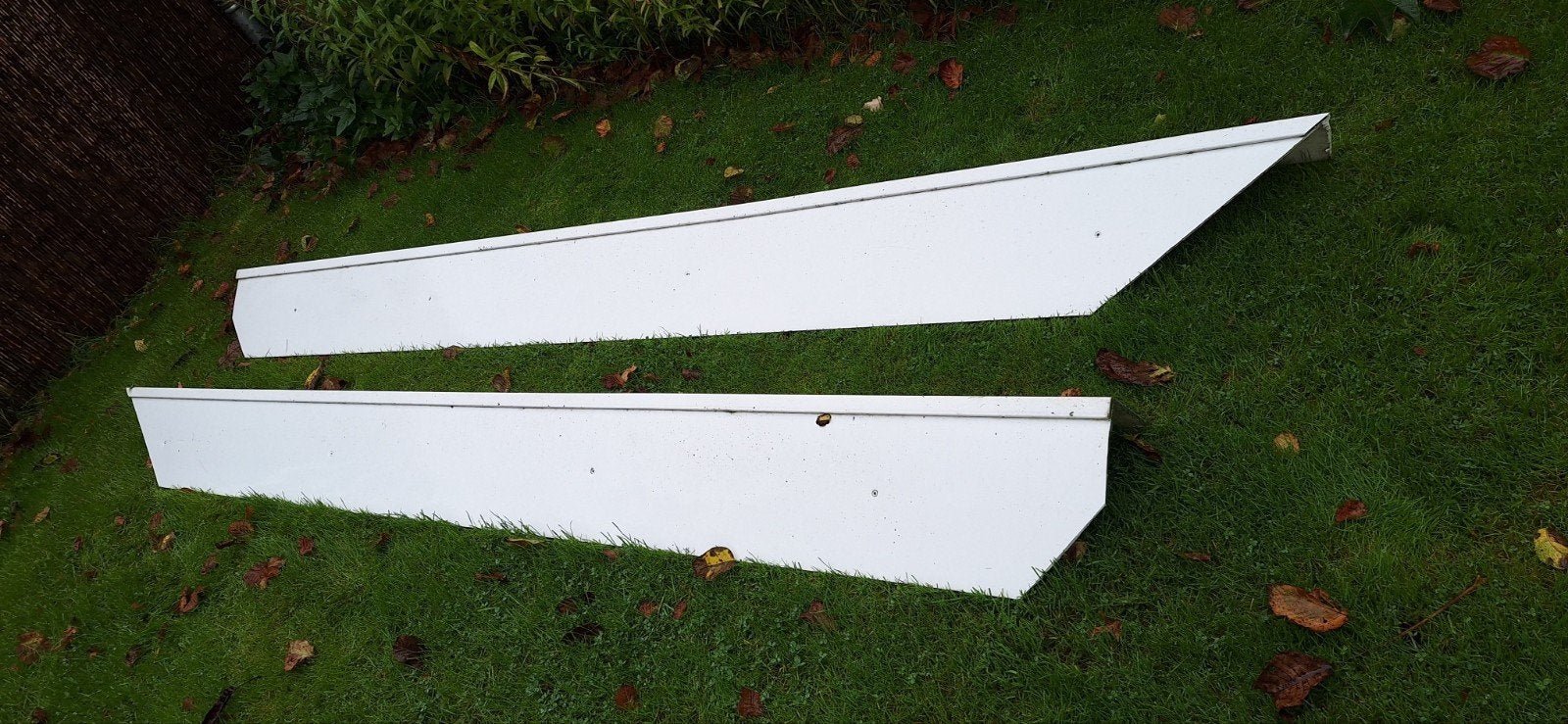 Witte dakrandpanelen voor carport of veranda, Ophalen of Verzenden, Gebruikt, Overige typen