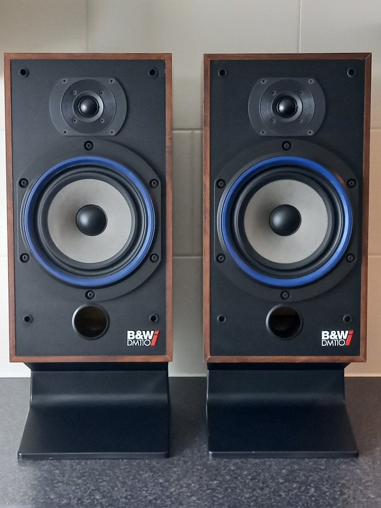 B&W DM 110i Speakers in prima conditie, Audio, Tv en Foto, Luidsprekers, Gebruikt, Front, Rear of Stereo speakers, 60 tot 120 watt