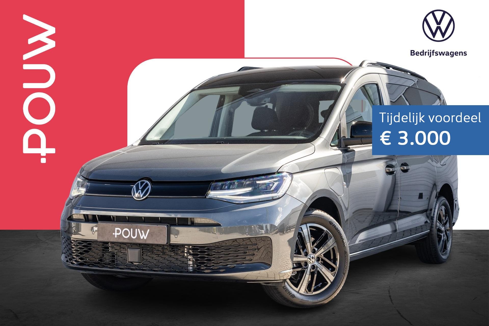 Volkswagen Caddy Maxi 1.5 TSI 115pk DSG Hybride Flexible Lim, Auto's, Volkswagen, Stof, 1498 cc, 4 cilinders, 150 min