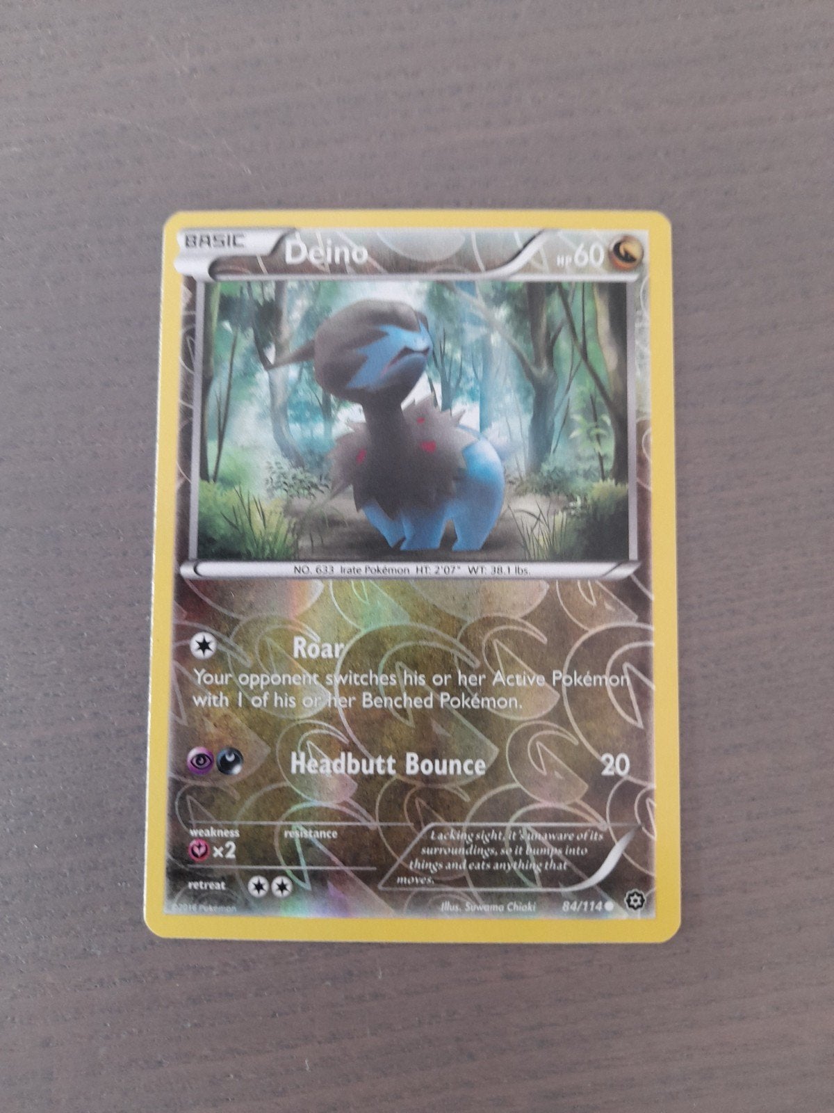 Steam siege 84/114 deino reverse, Ophalen of Verzenden, Zo goed als nieuw, Losse kaart, Foil