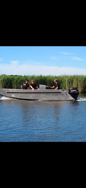 Trident 17 aluminium werkboot vaarklaar met 15 PK elekt BBM, Watersport en Boten, Ophalen, 10 tot 30 pk, Elektrisch, Trident