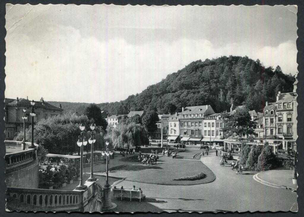 Spa , jardins du Casino - 20-8-1956 met stamp, Verzamelen, Ansichtkaarten | België, Ophalen of Verzenden, 1940 tot 1960, Gelopen