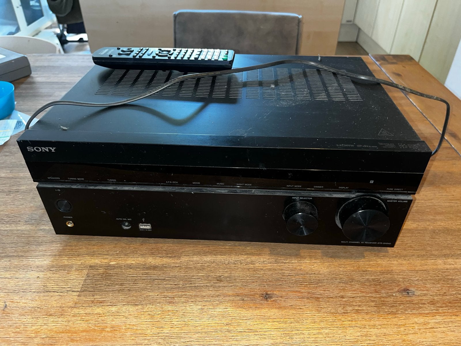 Sony AV Receiver STR-DH540 met afstandsbediening, Ophalen, Gebruikt, 60 tot 120 watt, Sony