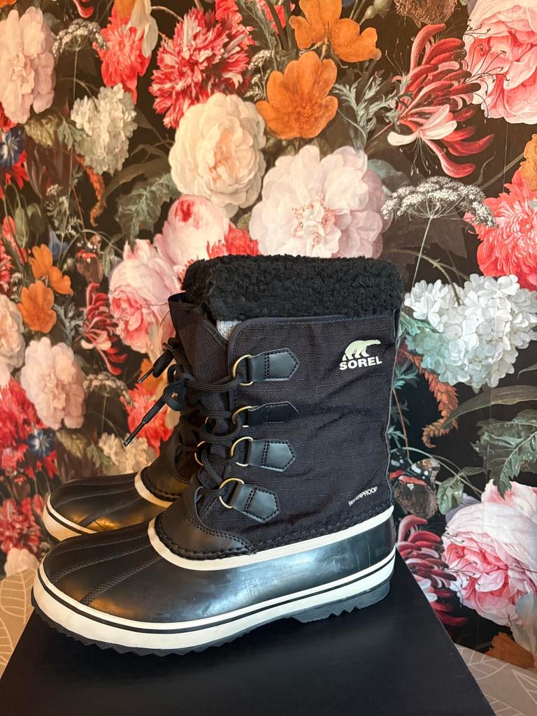Zwarte Sorel snowboots maat 42, Ophalen, Zo goed als nieuw, Maat 38/40 (M), Overige typen