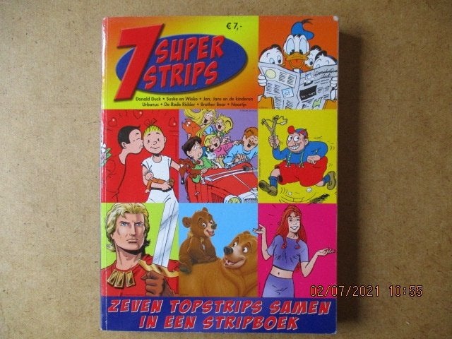 adv4929 7 super strips, Eén stripboek, Ophalen, Gelezen
