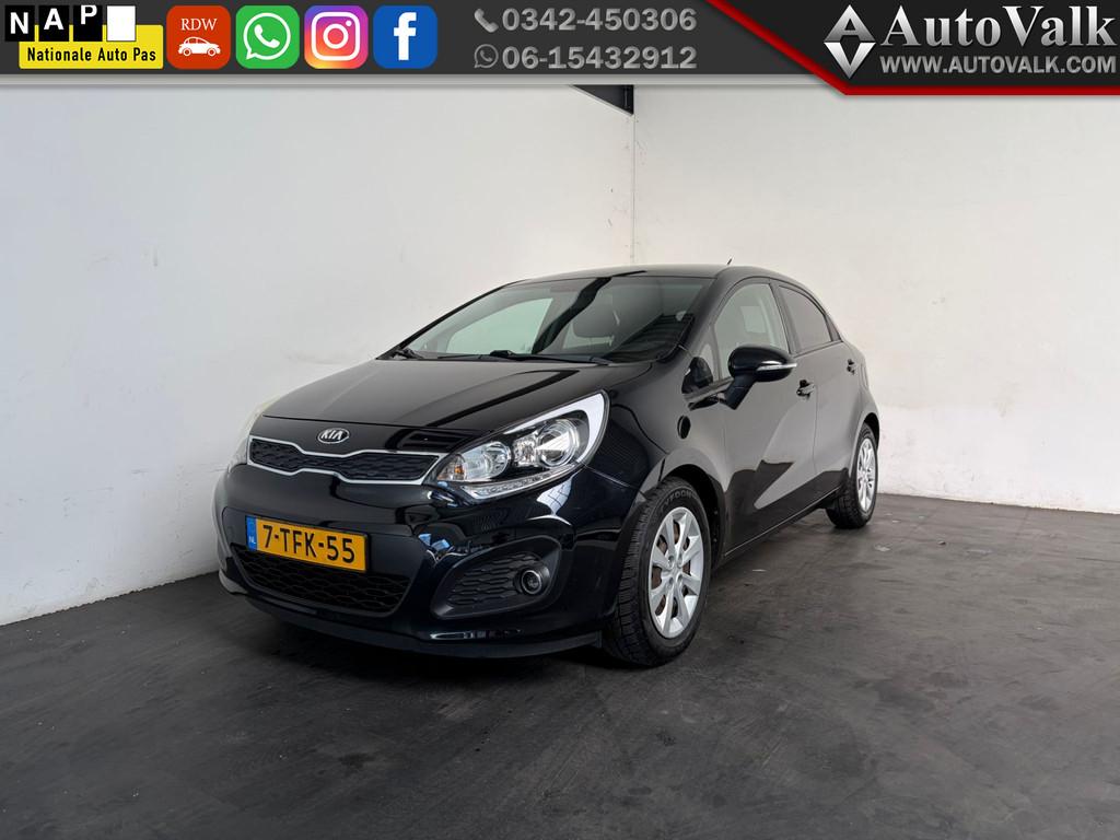 Kia Rio 1.2 CVVT Super Pack. Clima! (bj 2014), 4 cilinders, Zwart, Origineel Nederlands, Handgeschakeld