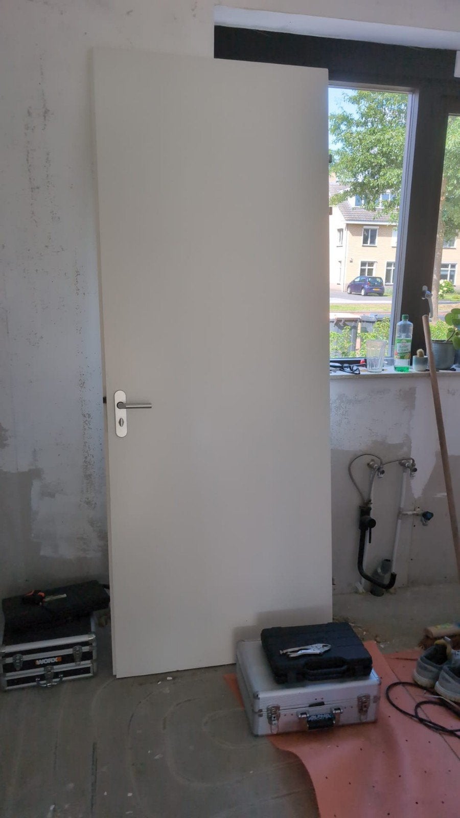 2 opdek binnendeuren 231 x 90 cm, Doe-het-zelf en Verbouw, Ophalen, Binnendeur, 215 cm of meer