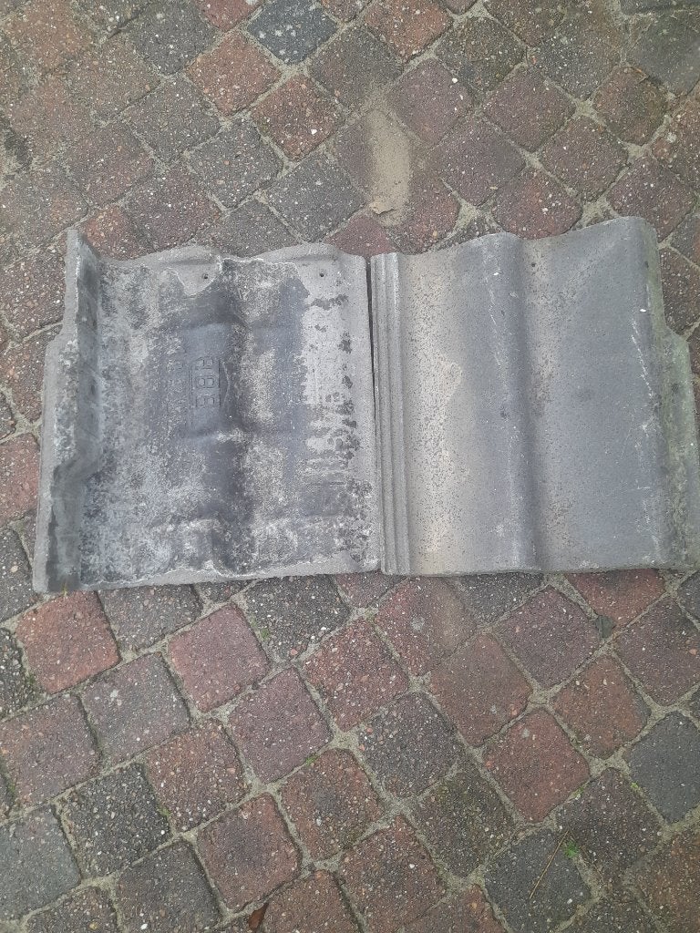 2 RBB kantpannen grijs rechts, Ophalen, Gebruikt, Steen of Klei, Minder dan 5 m²