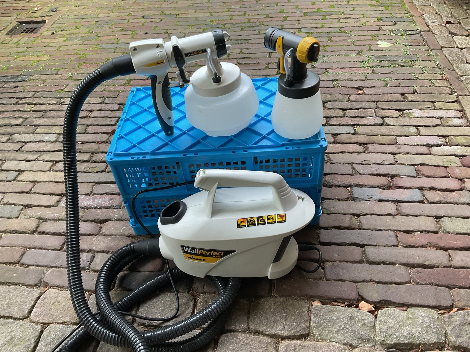 Verfspuit Wagner WallPerfect W 665 en Wagner PS 800, Doe-het-zelf en Verbouw, Schildersmaterialen, Ophalen, Zo goed als nieuw